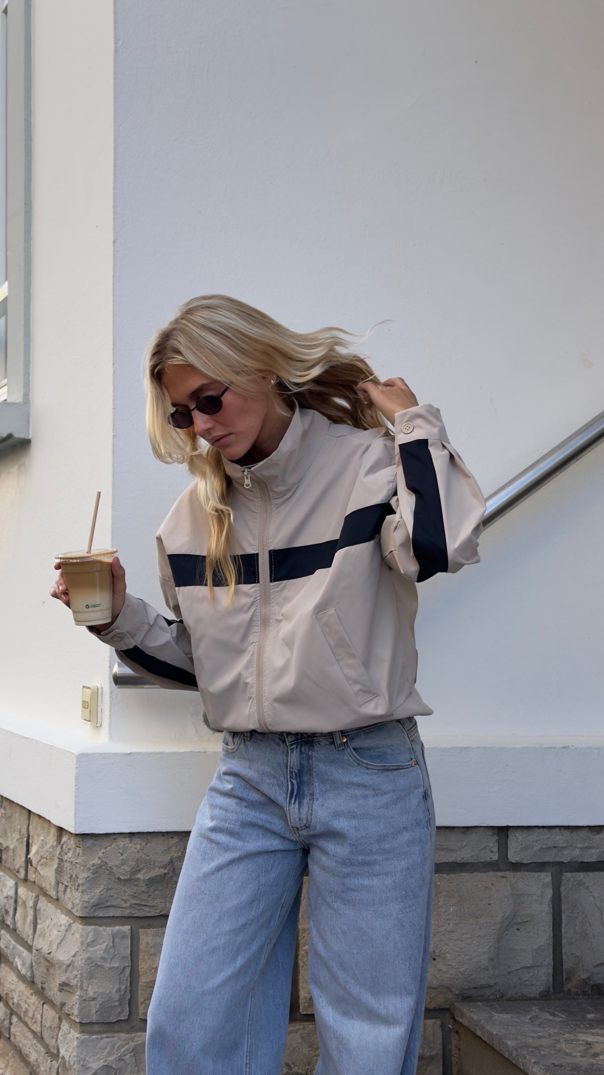 Baggy jeans taille basse - clair