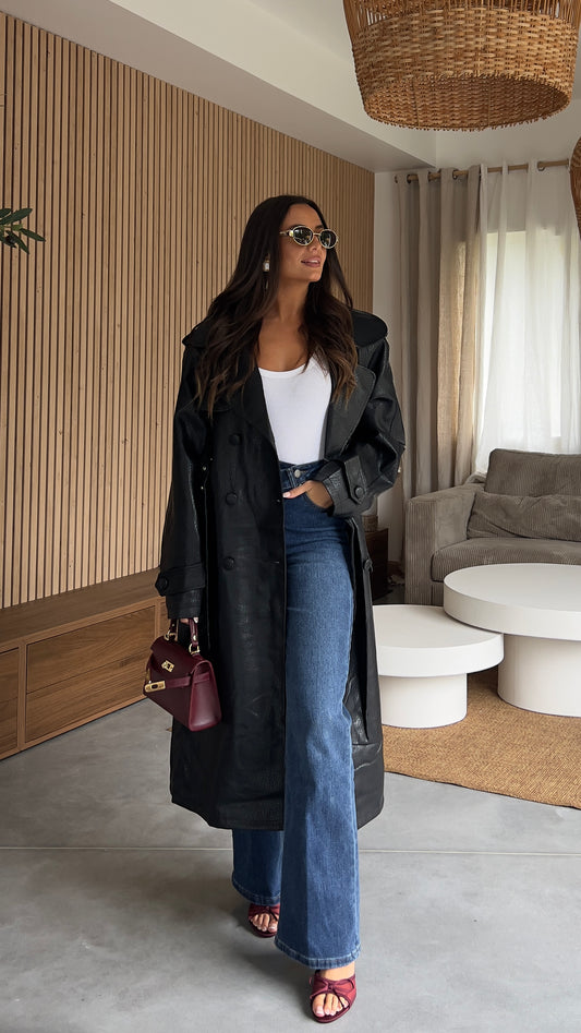 Trench long - noir