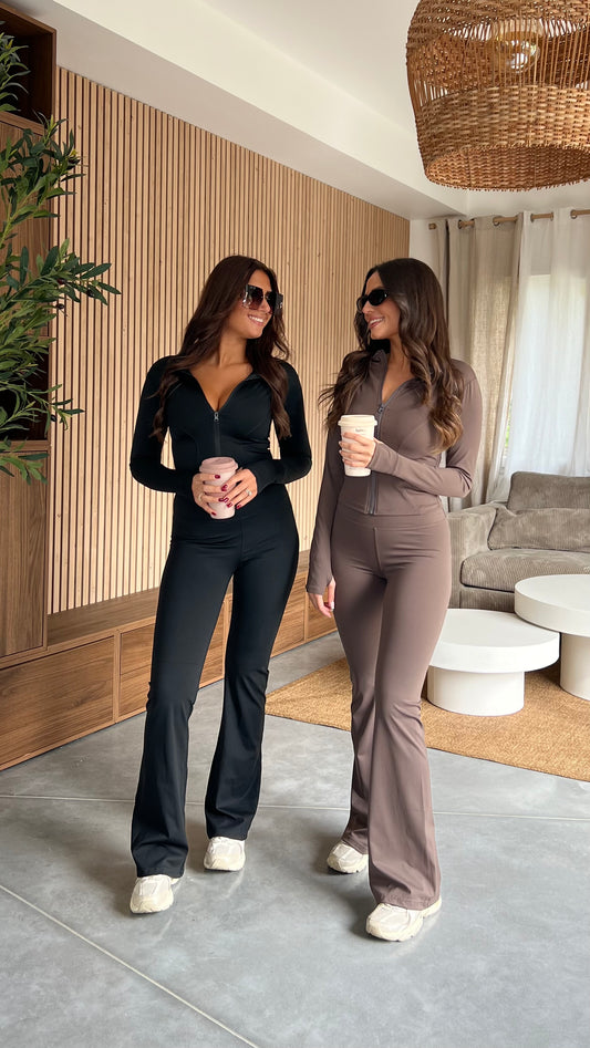 Ensemble de sport gainant - noir