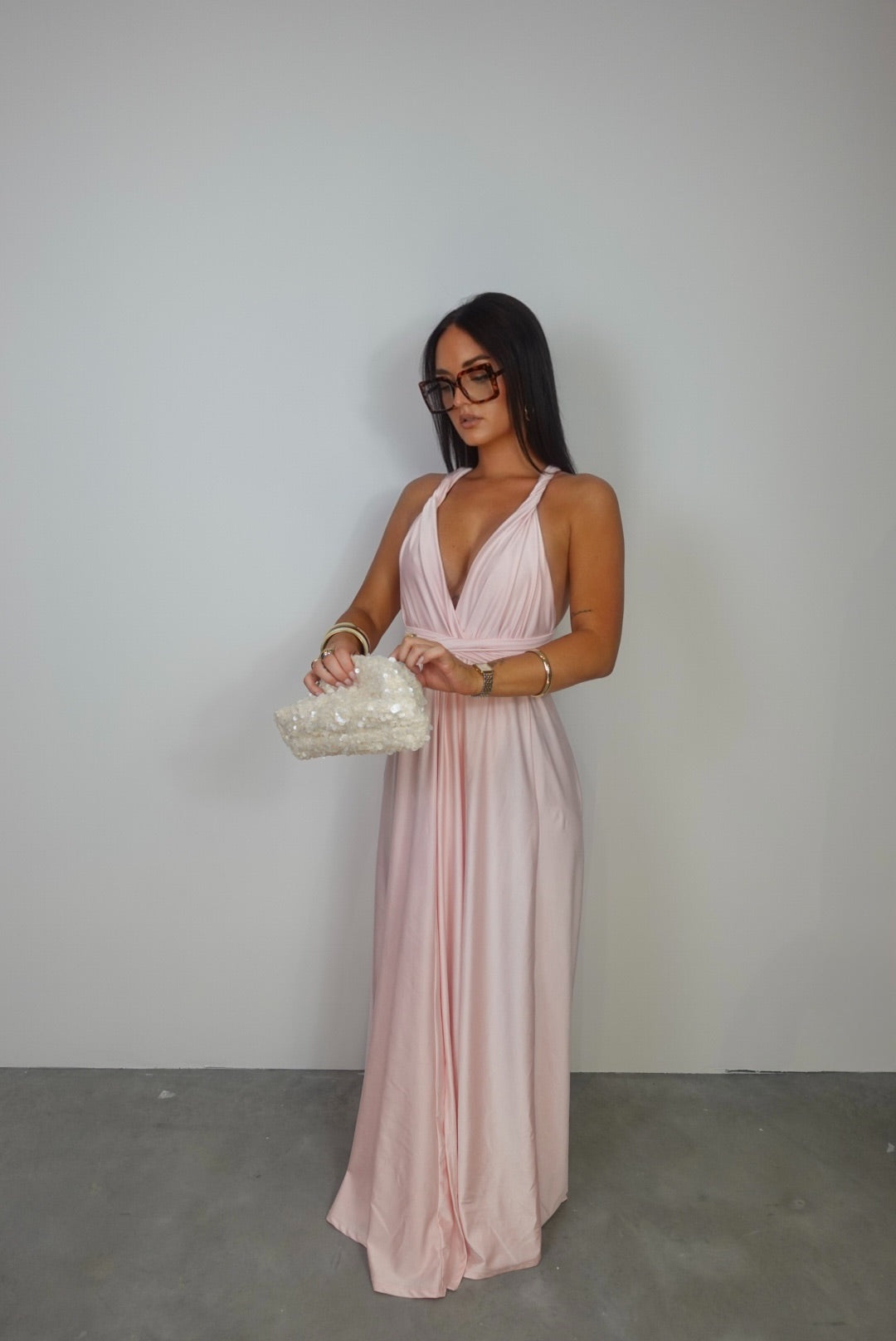 Robe modulable - rose poudré