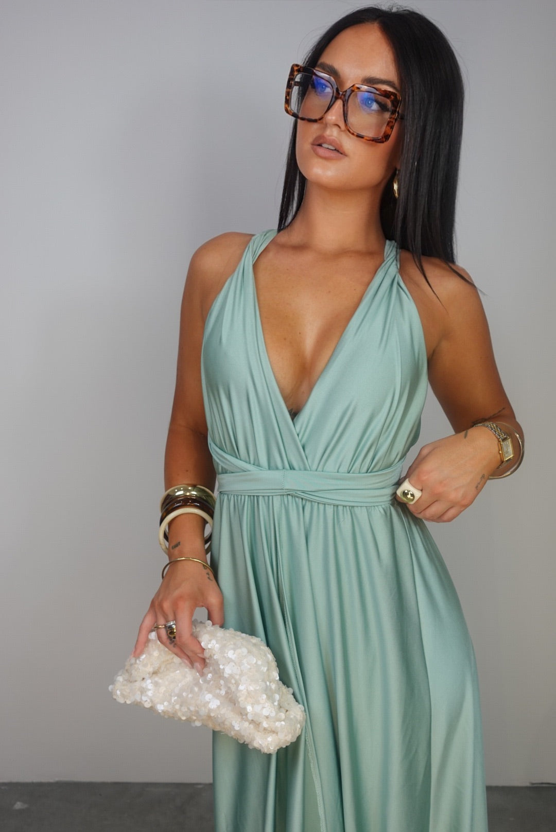 PRECOMMANDES Robe modulable - vert sauge (livraison dans 2 semaines)