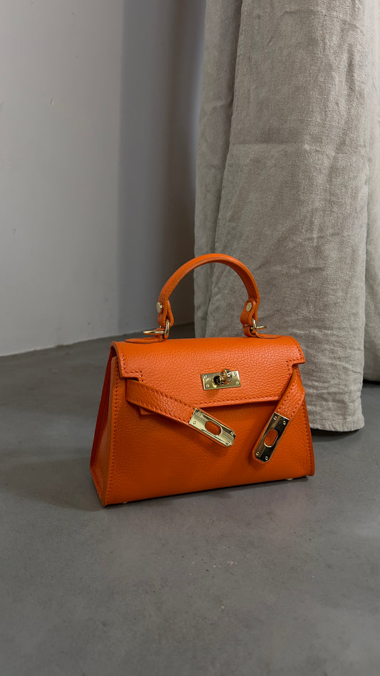 Sac en cuir H - orange