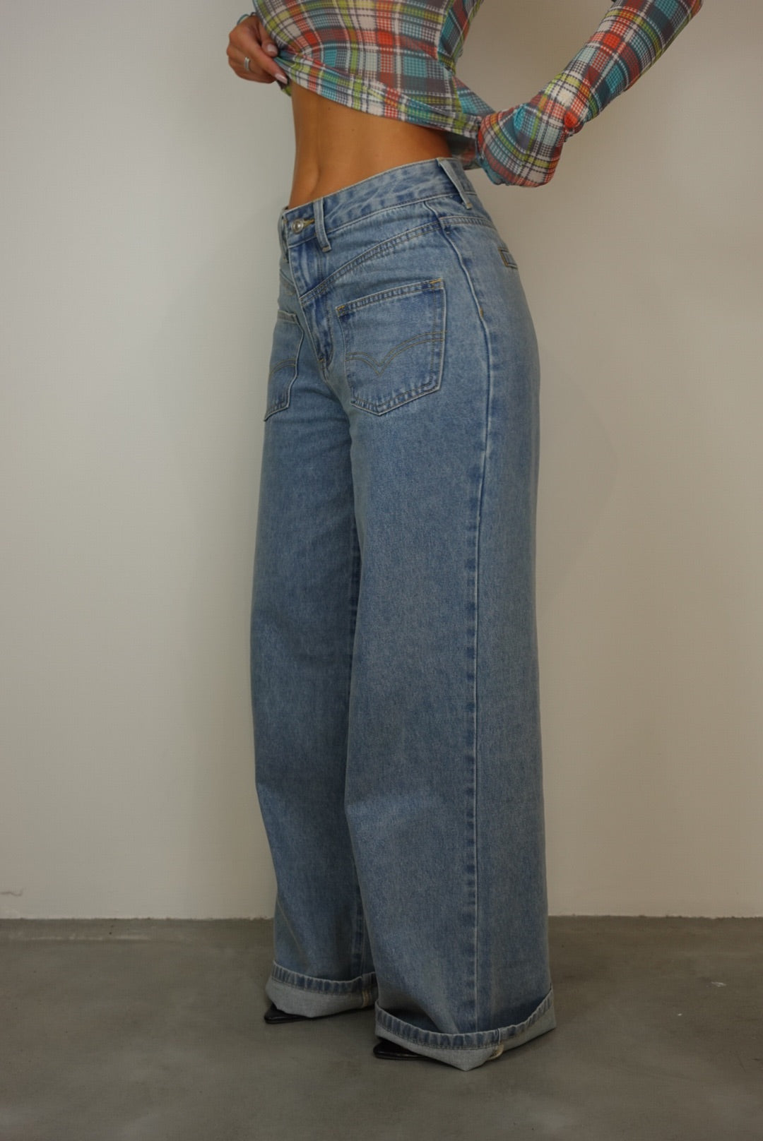 Jeans loose - clair