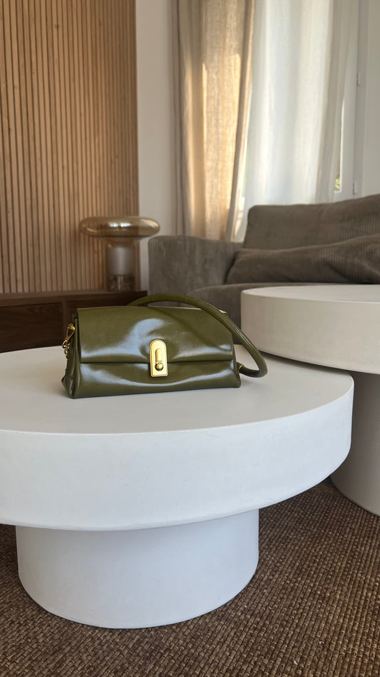 Sac classique en cuir - kaki