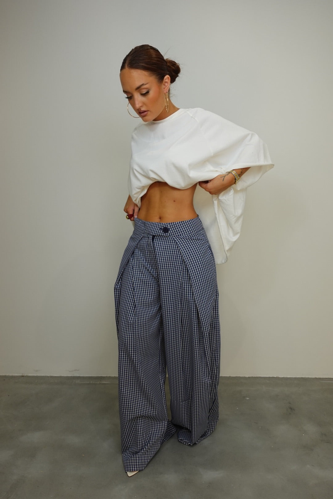 T-shirt loose - blanc