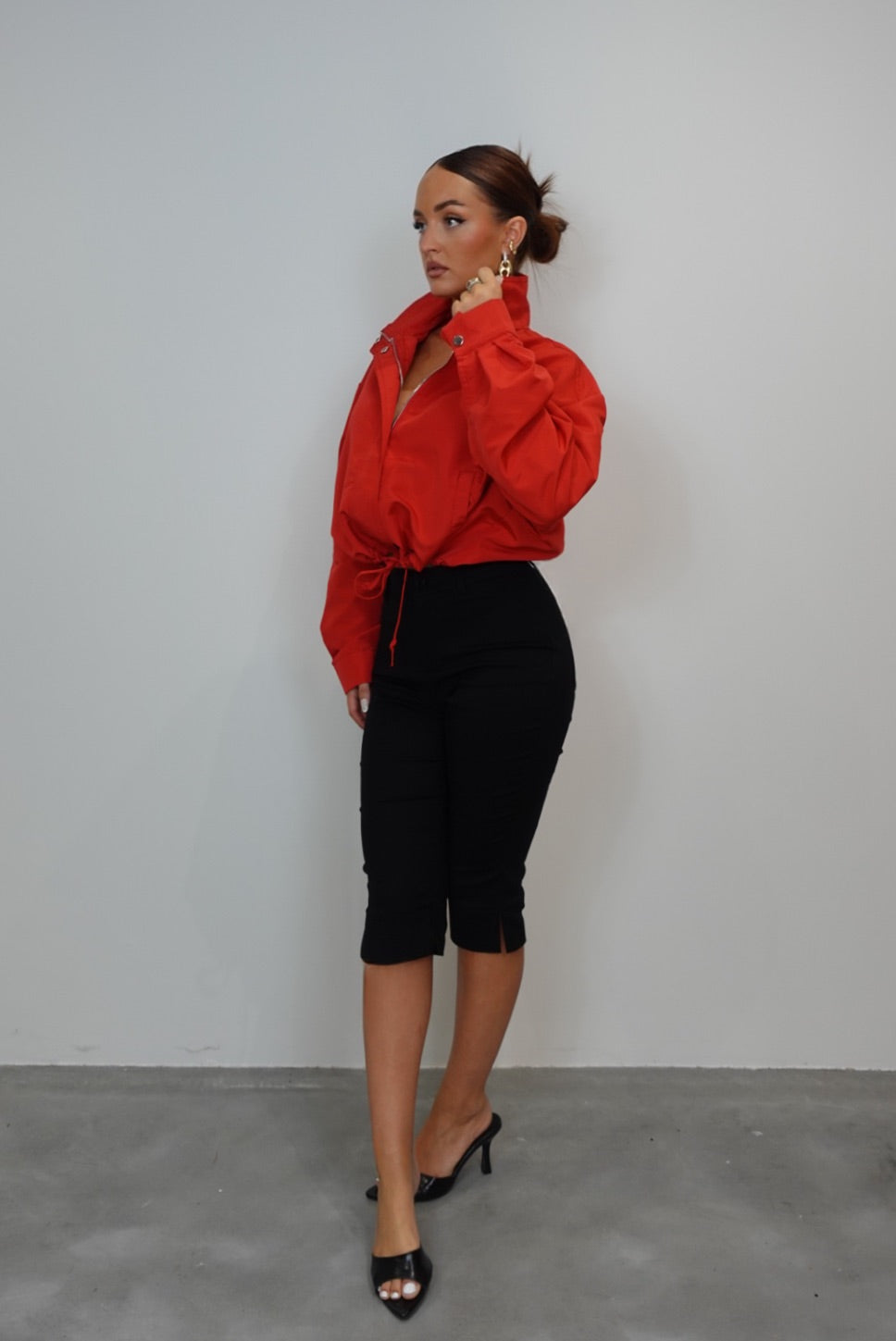 Veste bouffante - rouge