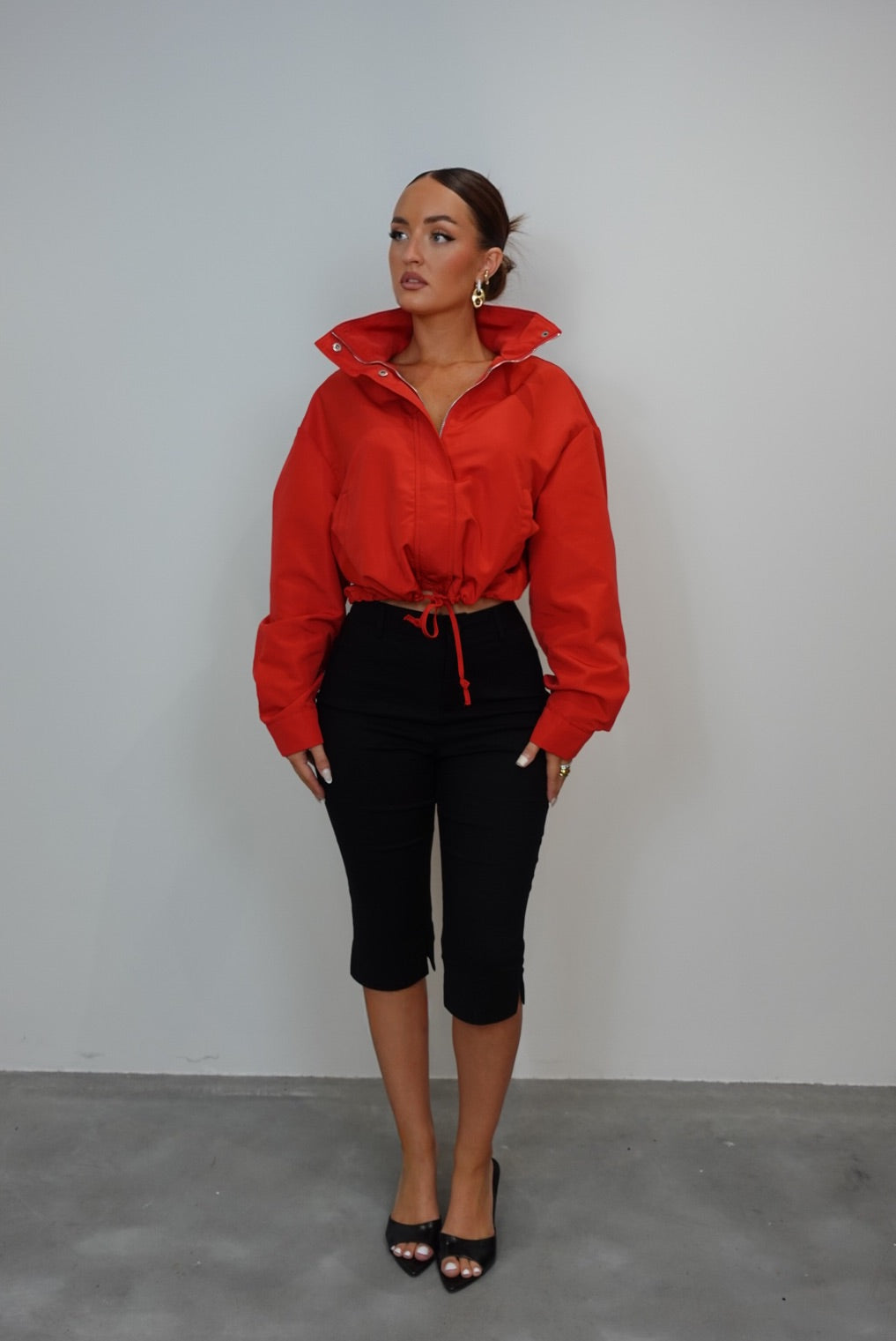 Veste bouffante - rouge