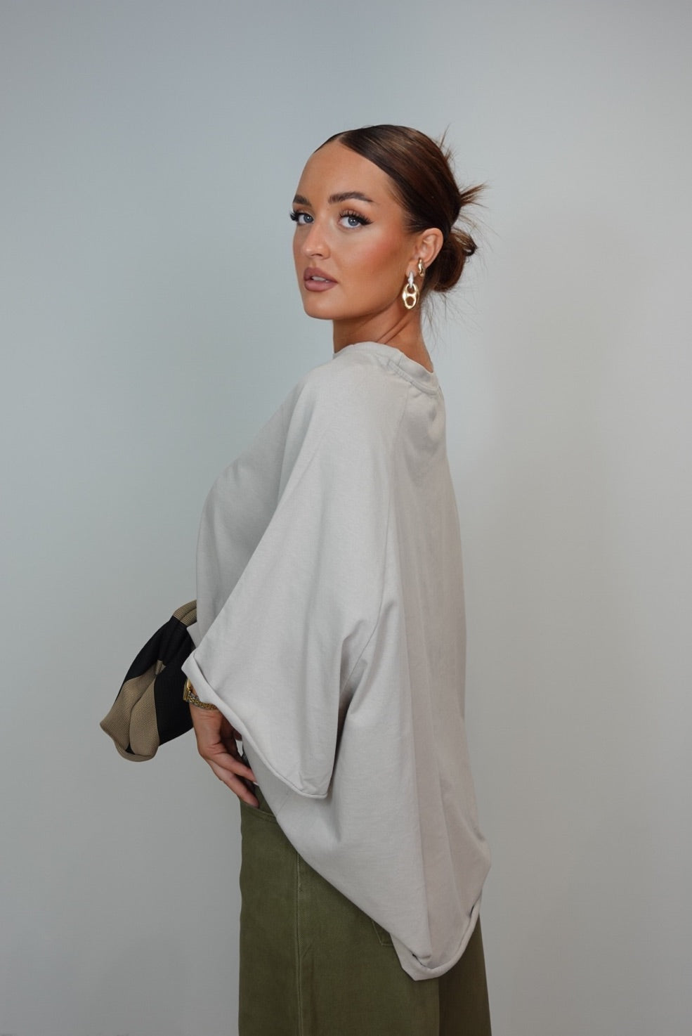 T-shirt loose - beige