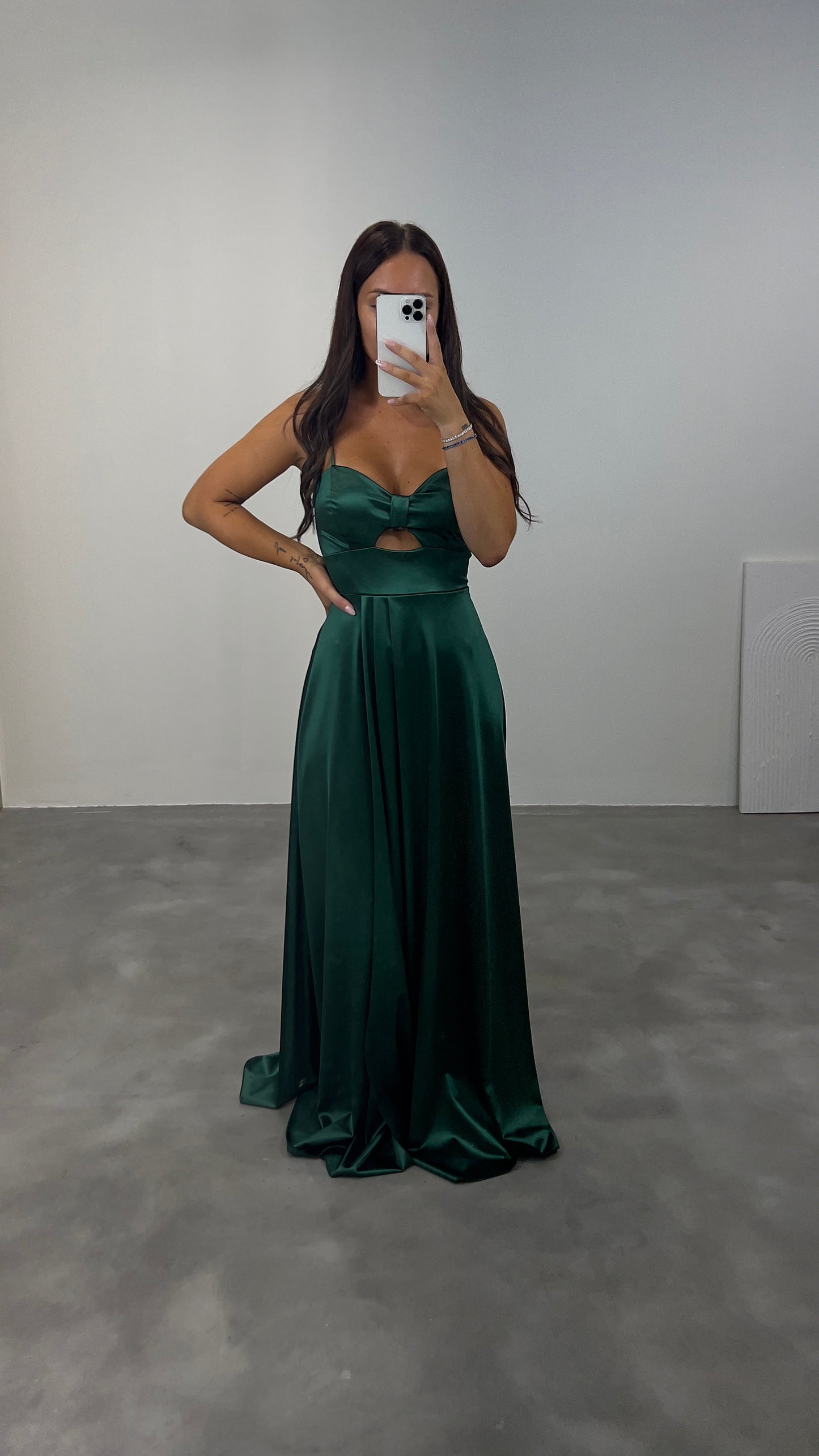 Robe cocktail verte