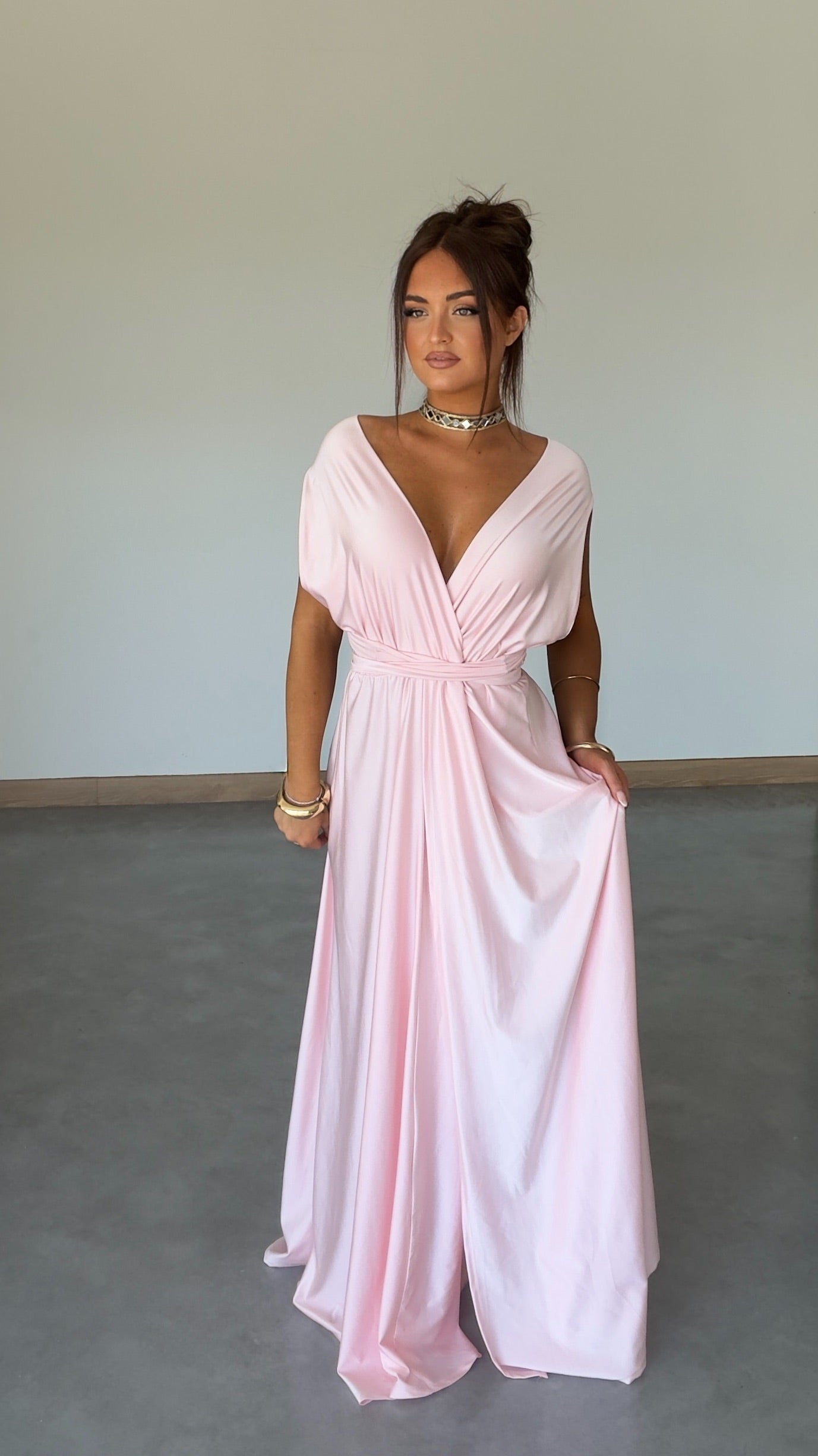 Robe modulable - rose poudré