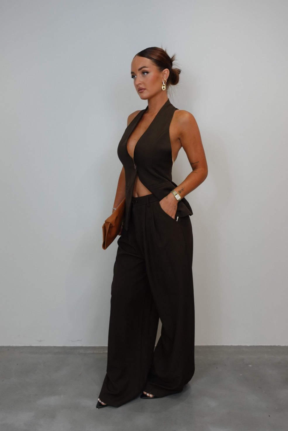 Ensemble costume - chocolat