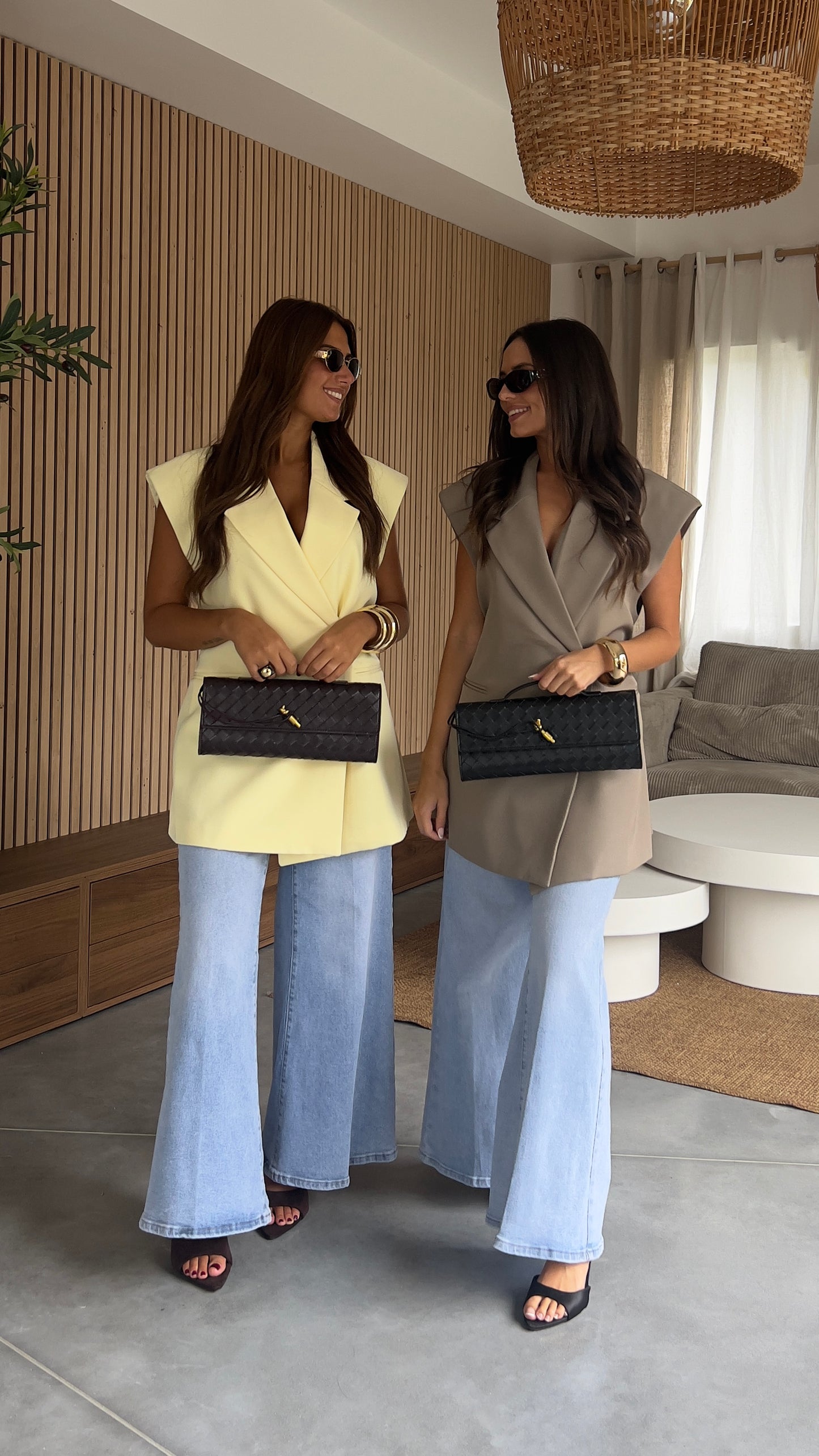 Blazer sans manches - taupe