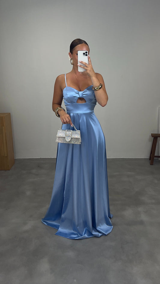 Robe de cérémonie MERMAID - bleu ciel