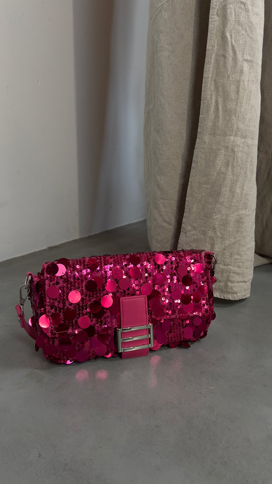Sac sequin - rose