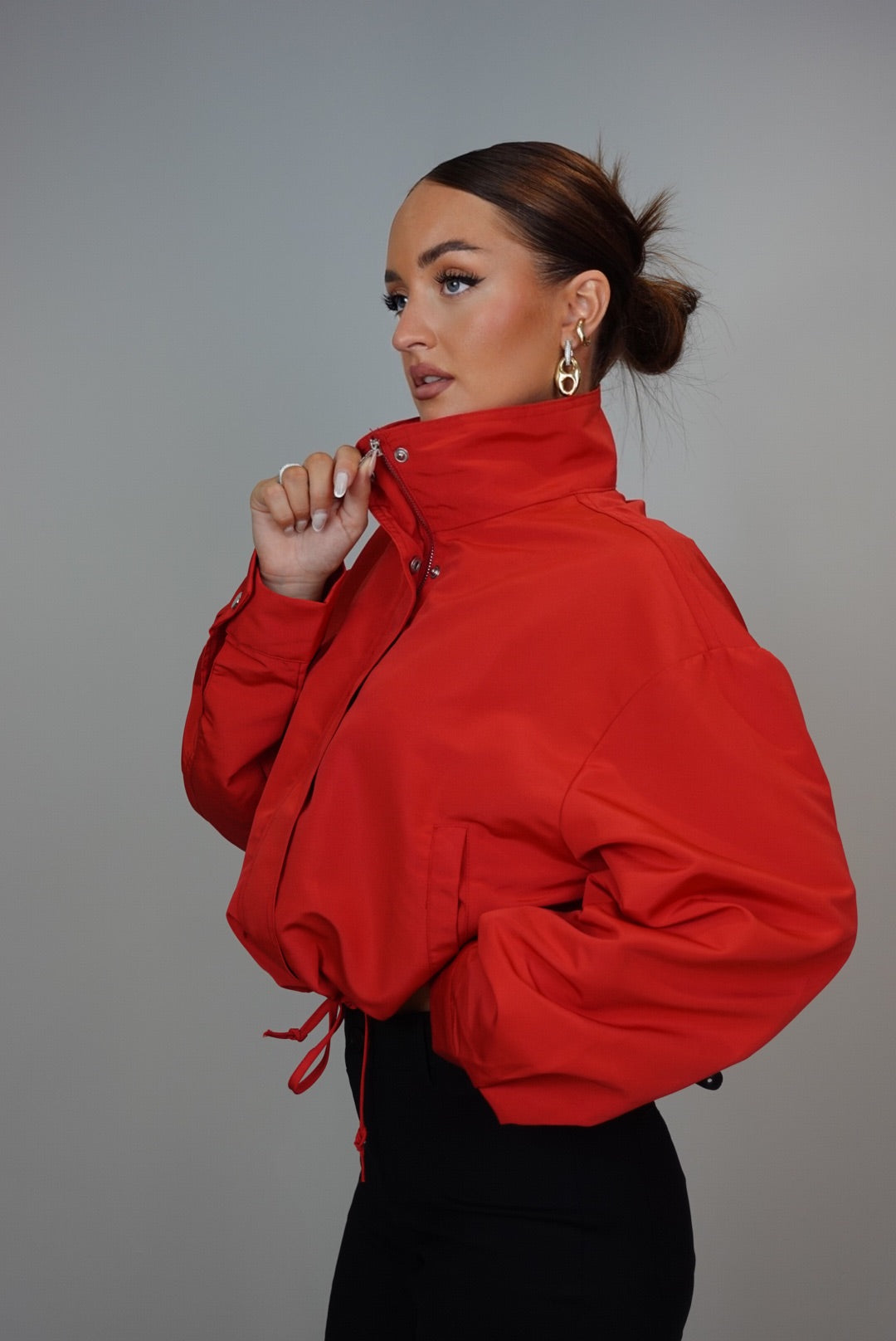 Veste bouffante - rouge