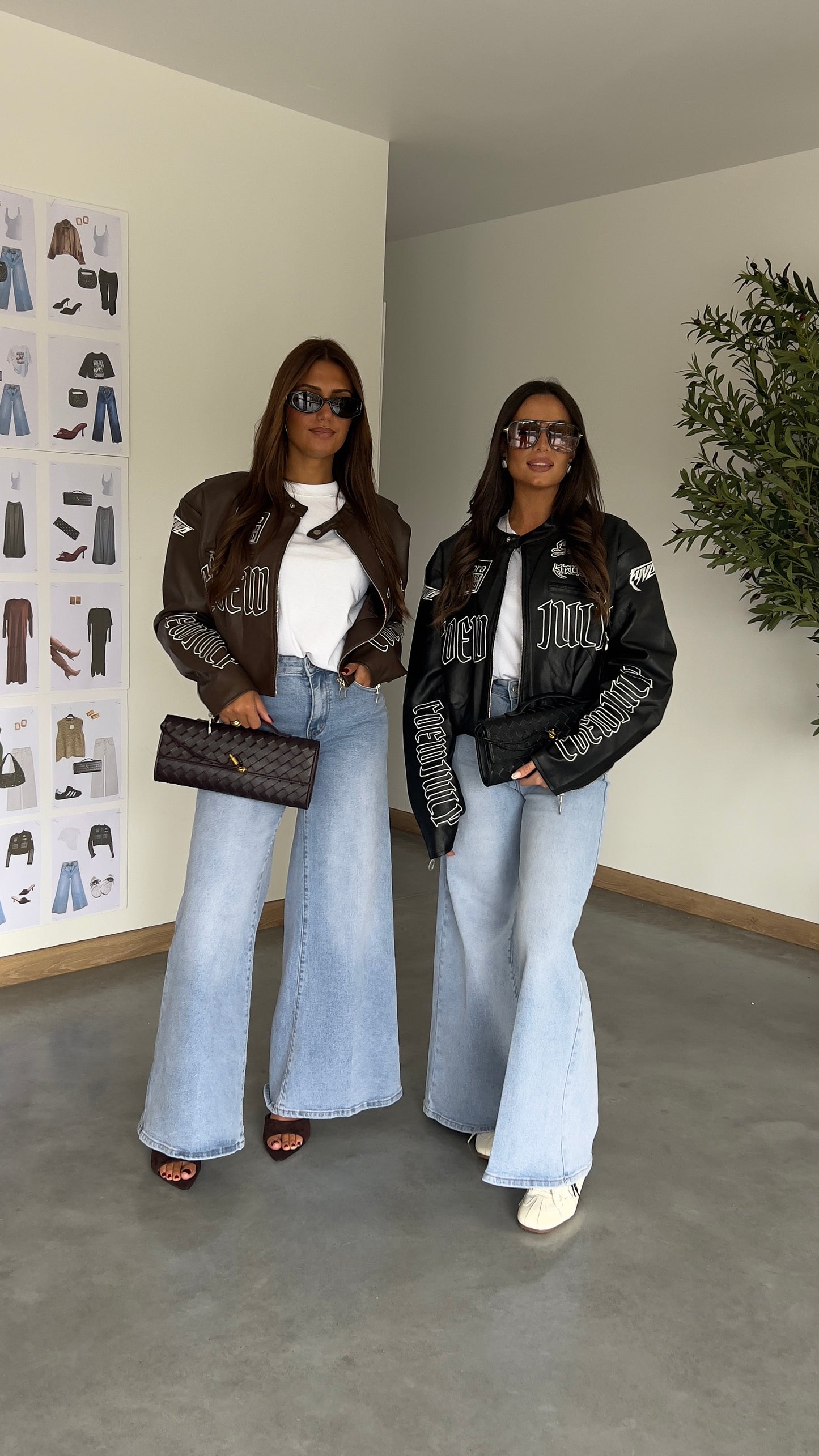 Veste moto - chocolat