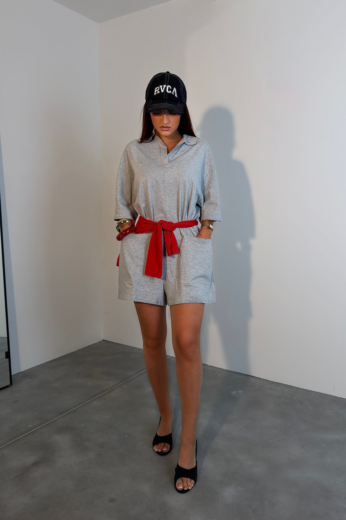 Combishort loose - grise