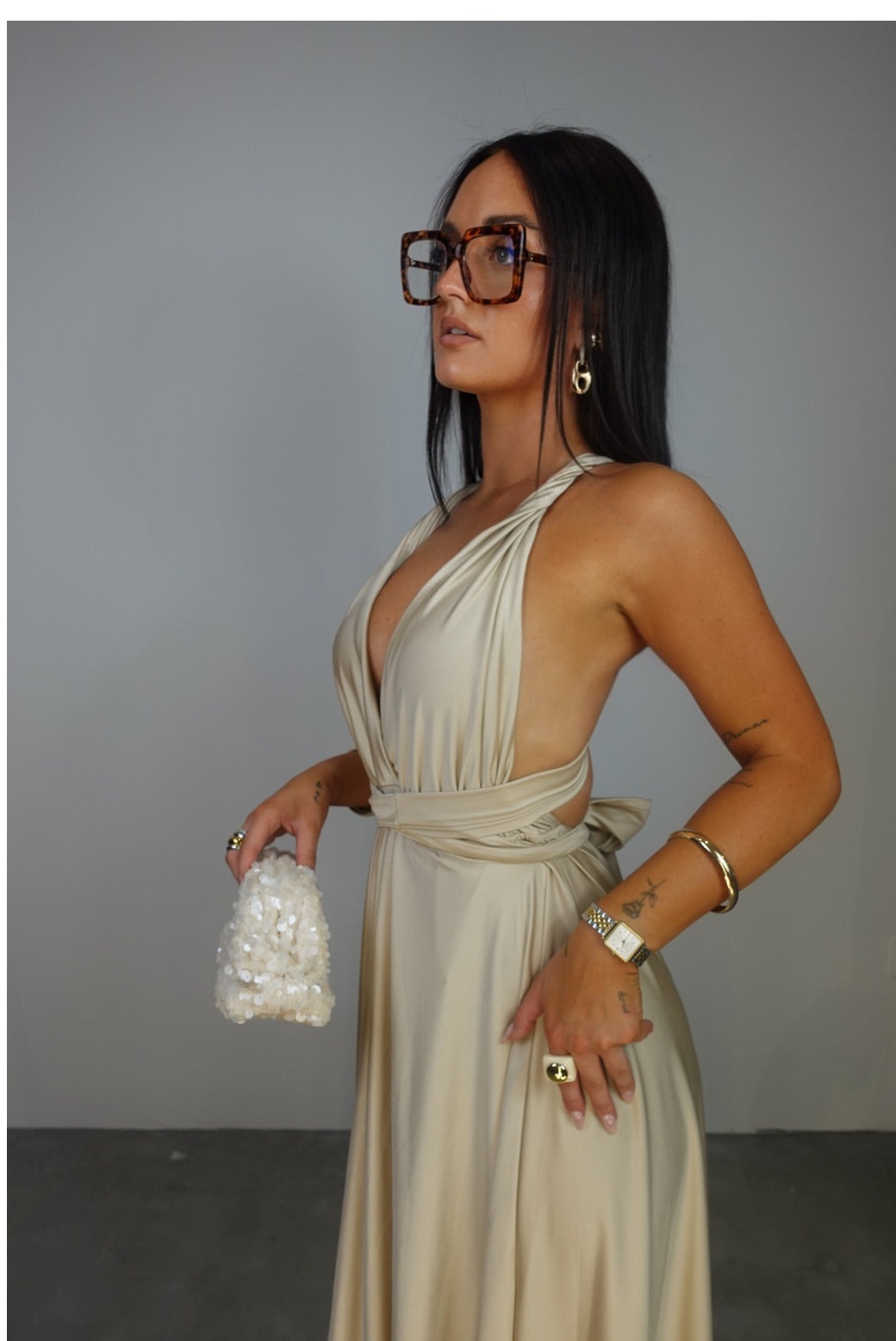 PRECOMAMNDES Robe modulable - champagne (livraison dans 2 semaines)