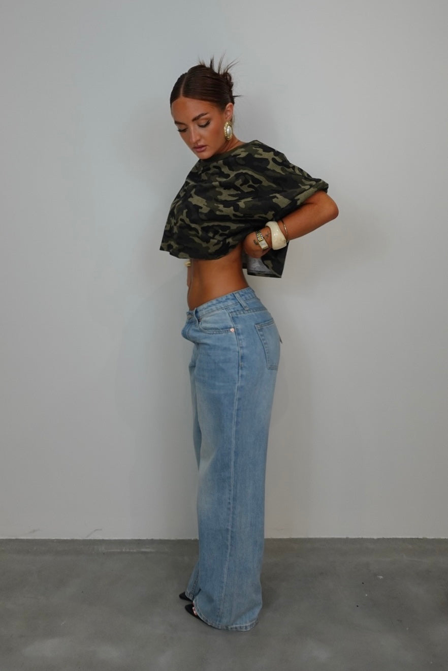 Jean taille basse loose