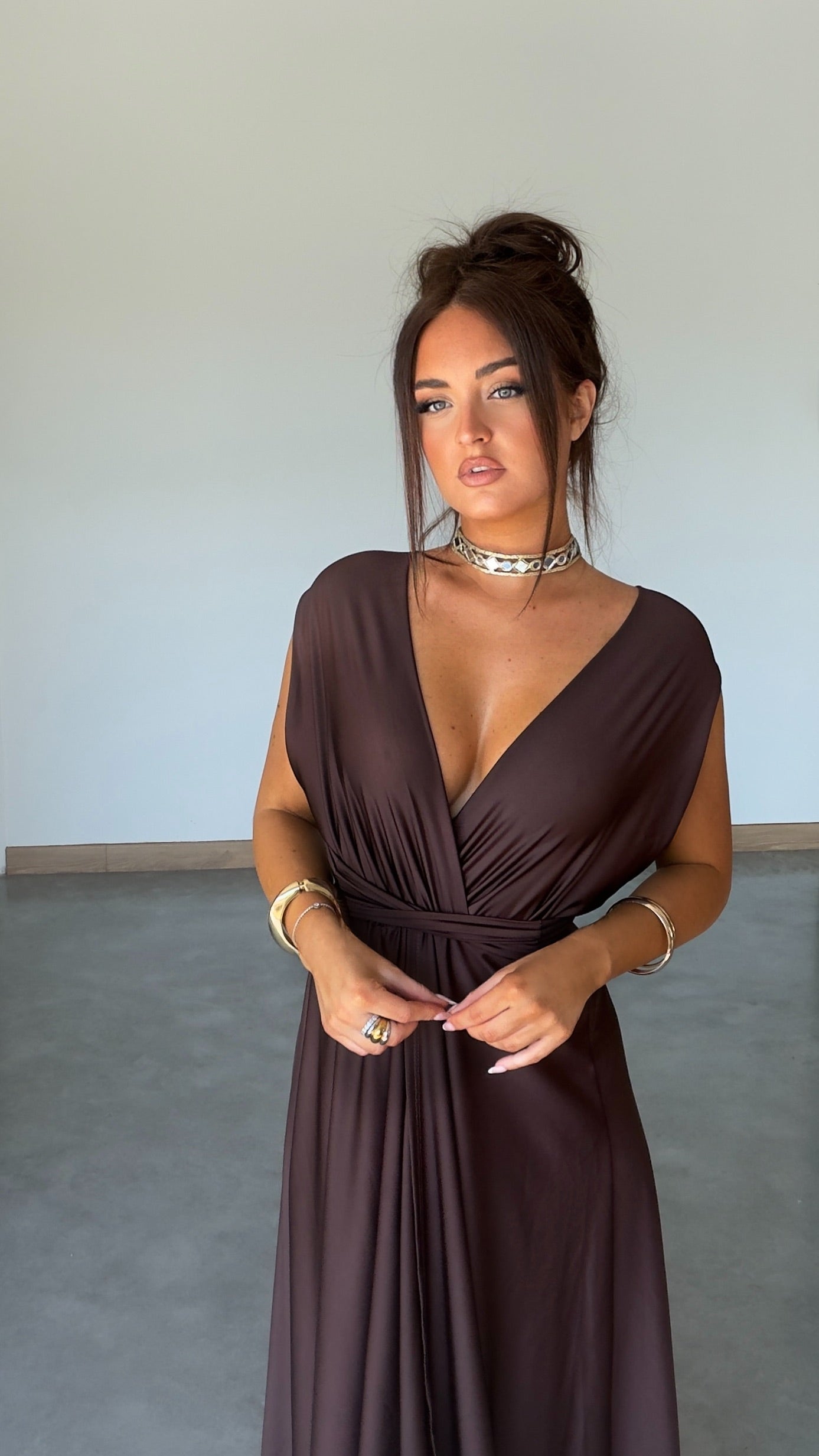 PRÉCOMMANDE Robe modulable - chocolat (livraison dans 2 semaines)