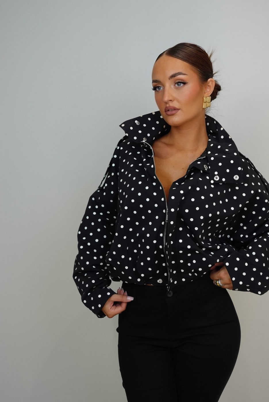 Veste bouffante - pois