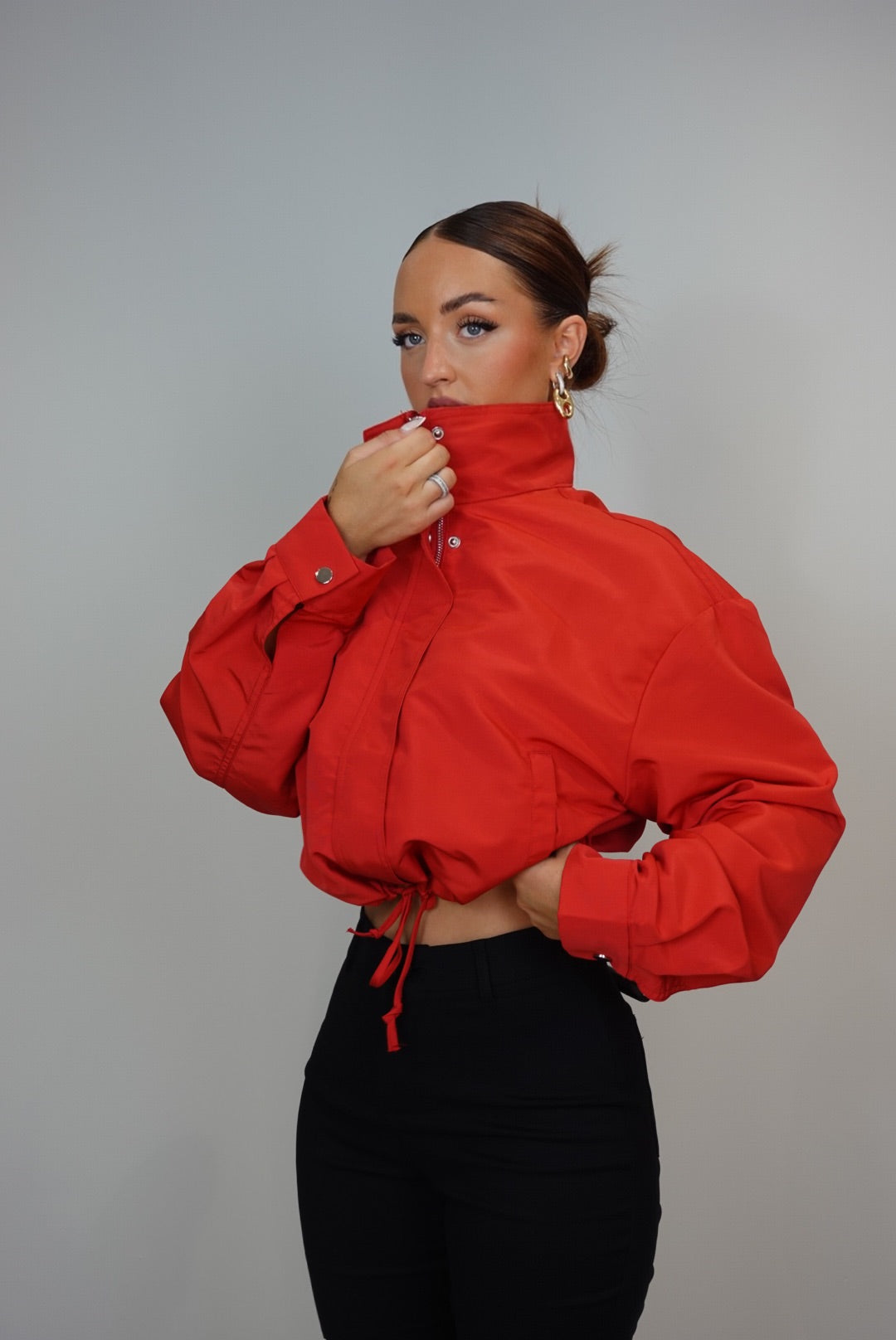 Veste bouffante - rouge