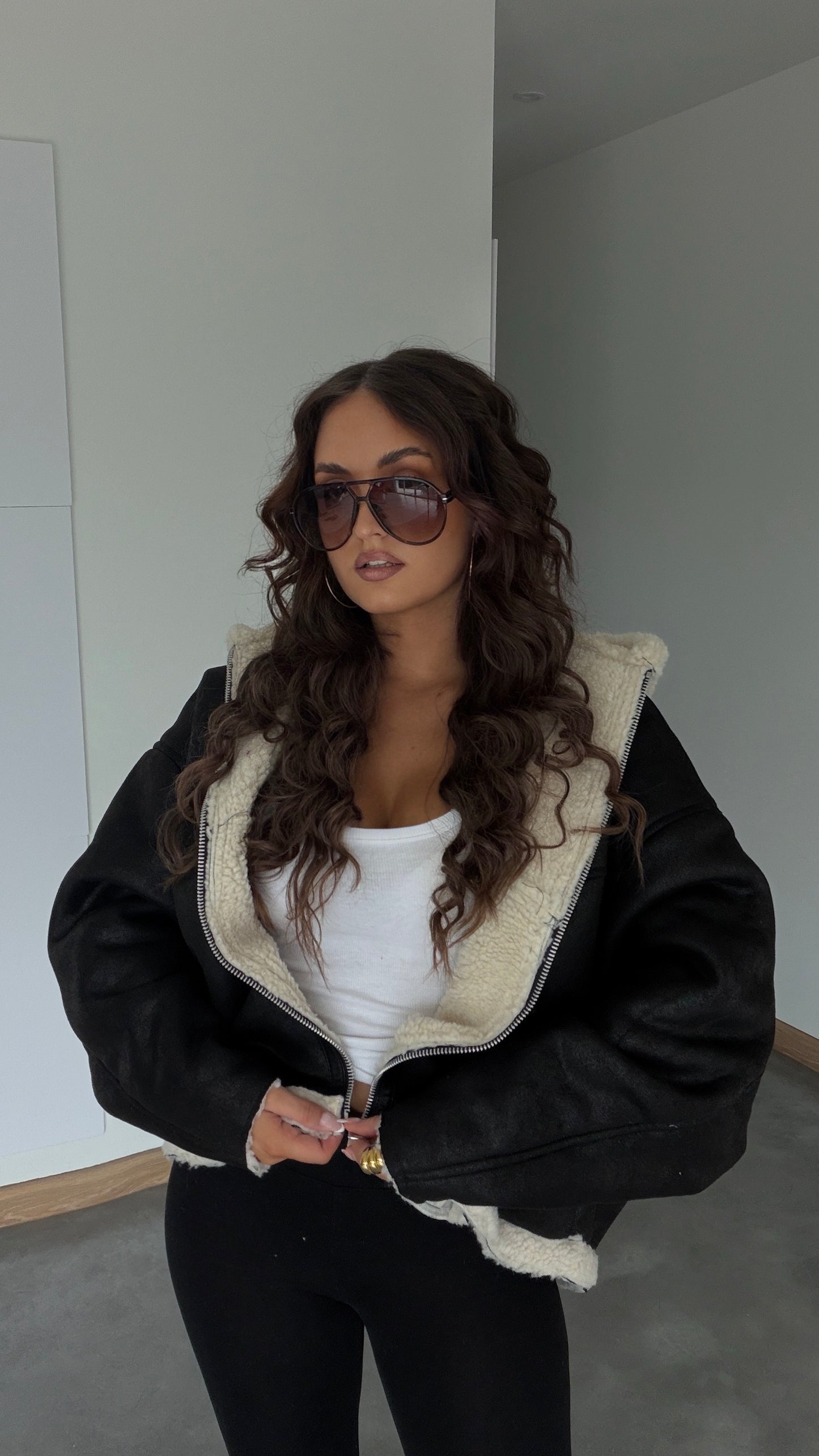 Manteau cocooning - noir