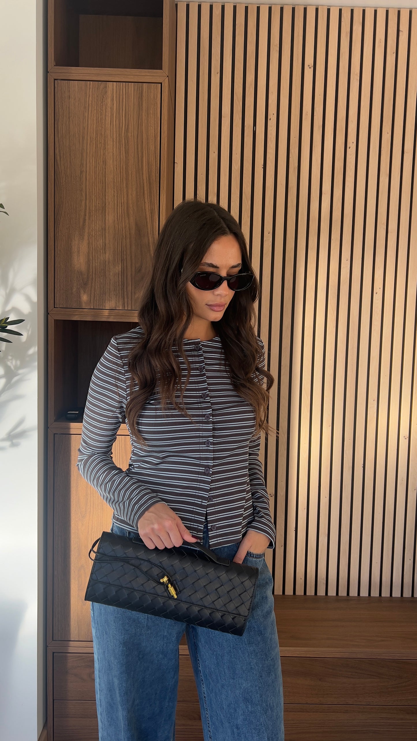 Gilet rayures - bleu marine