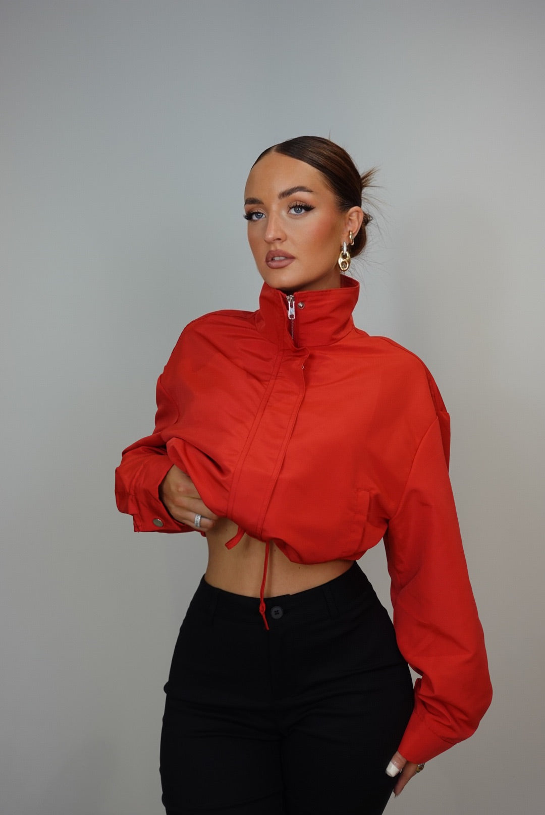 Veste bouffante - rouge