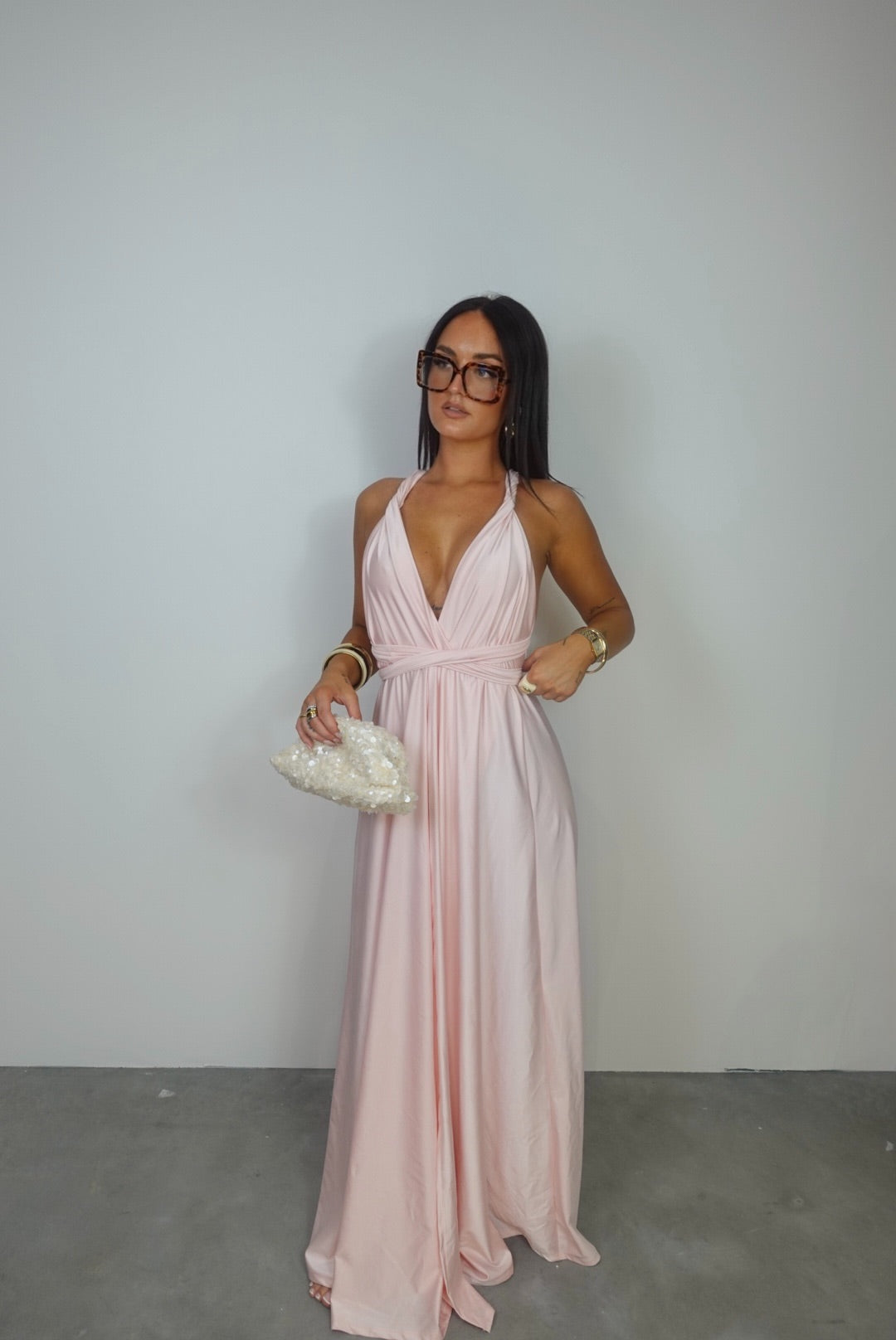 Robe modulable - rose poudré