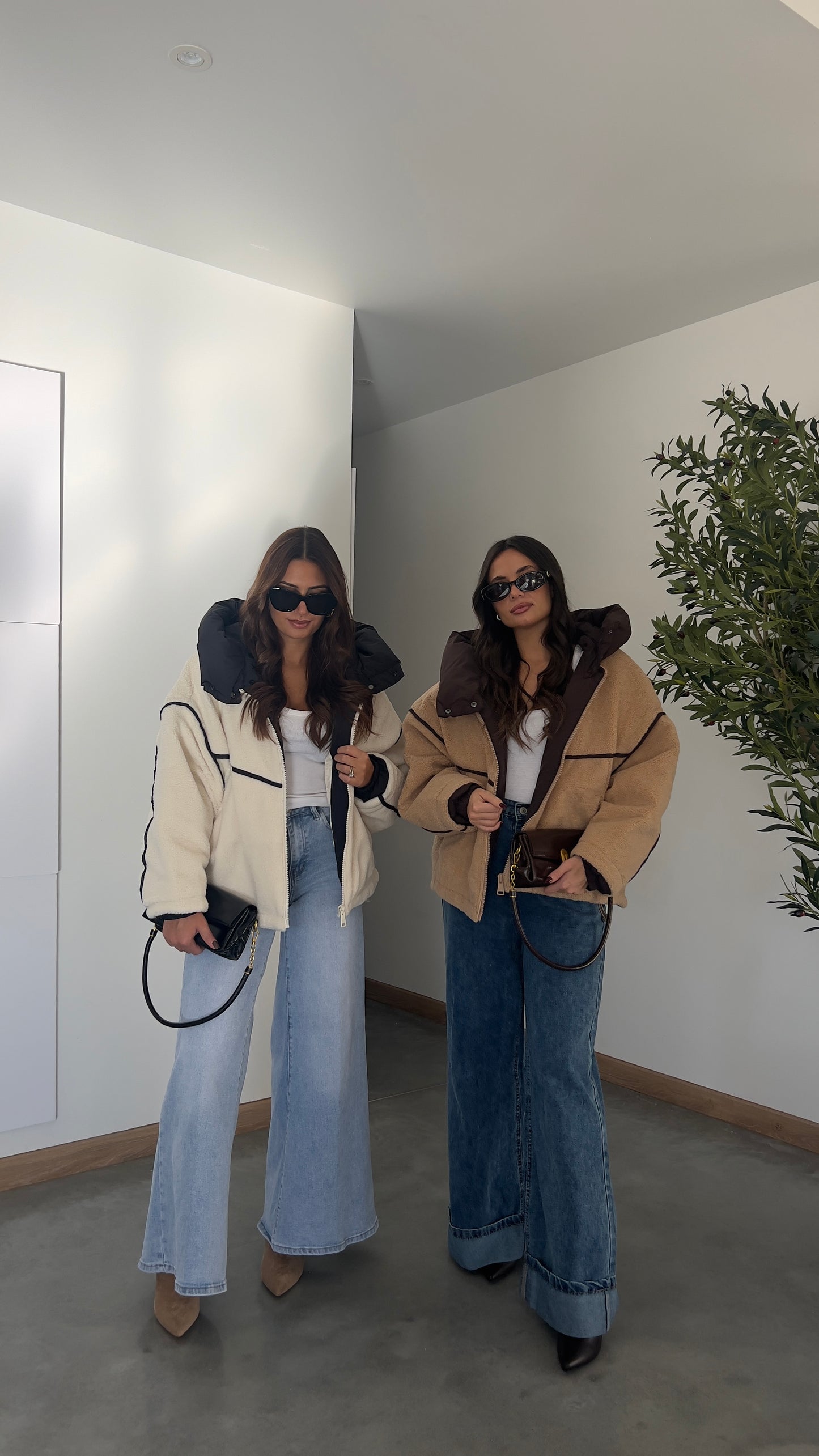 Doudoune moumoute - crème