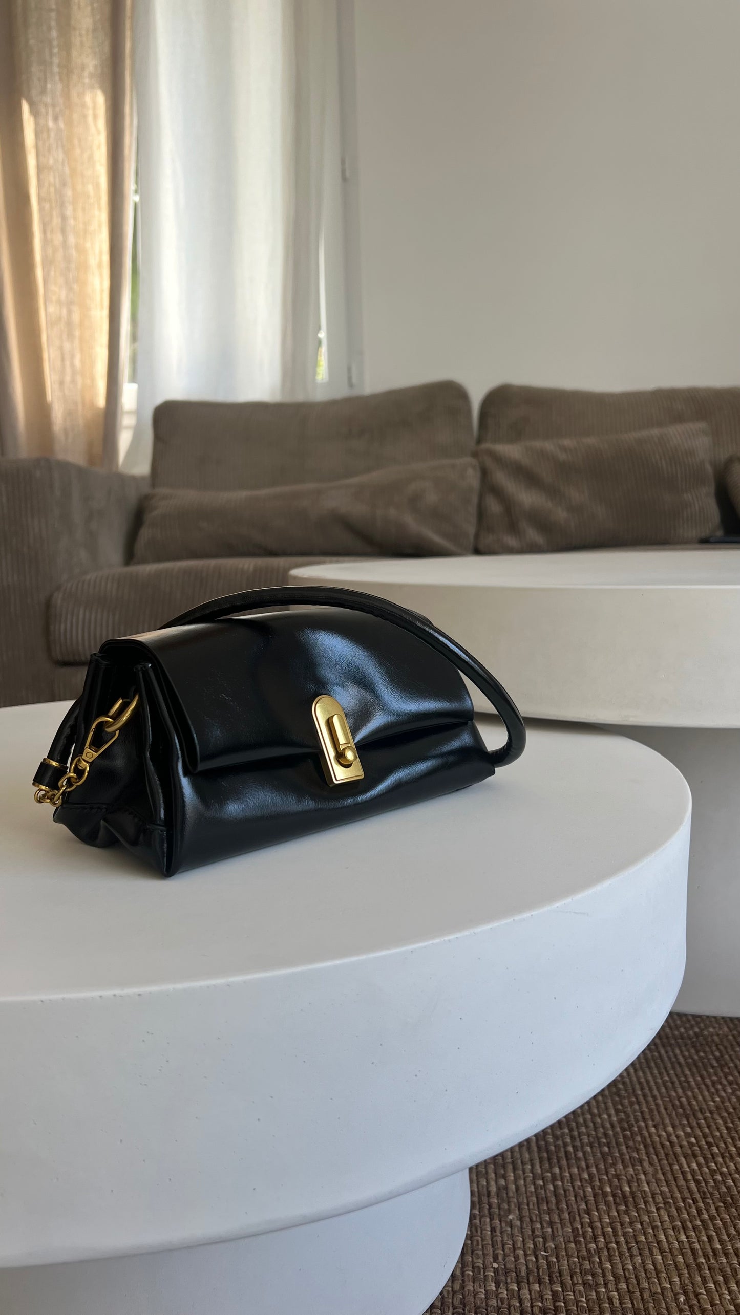 Sac classique en cuir - noir