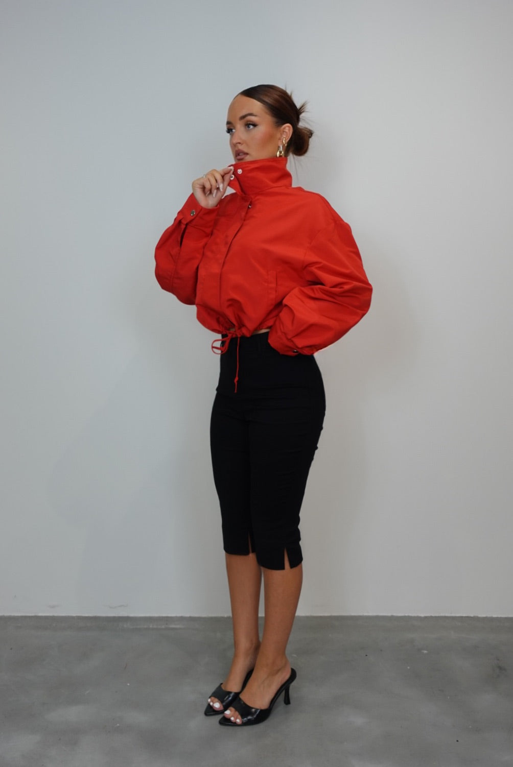 Veste bouffante - rouge