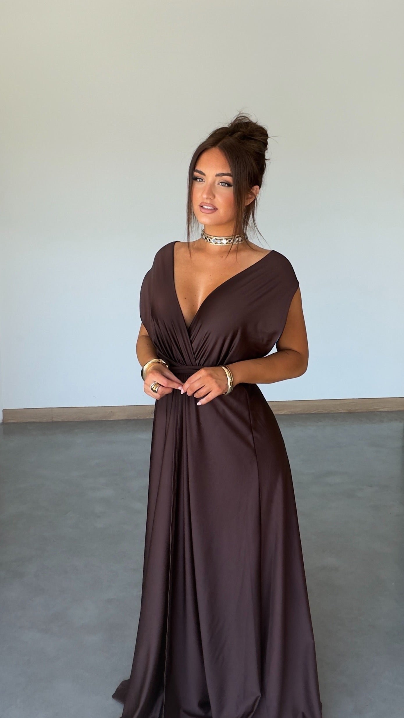 PRÉCOMMANDE Robe modulable - chocolat (livraison dans 2 semaines)