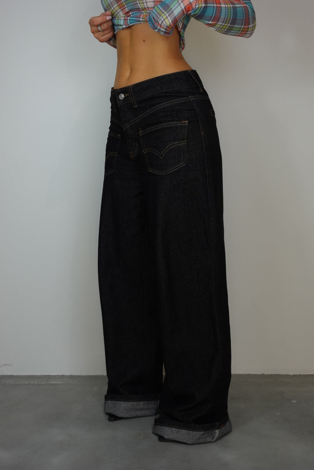 Jeans loose - brut