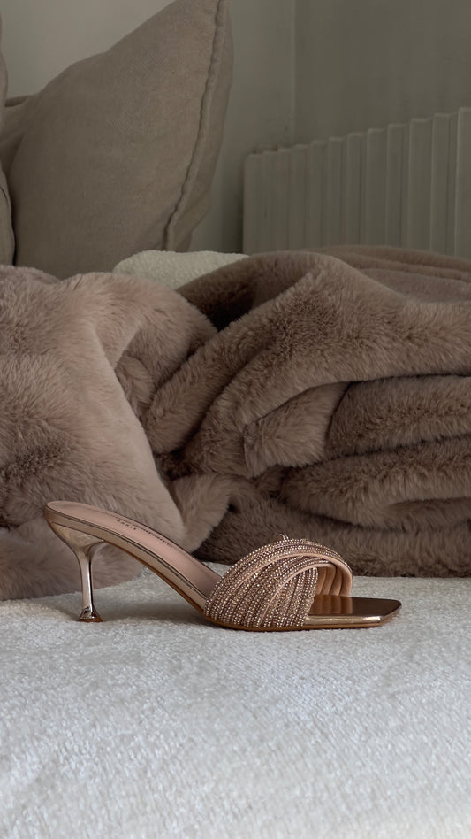 Talons à strass - dorées