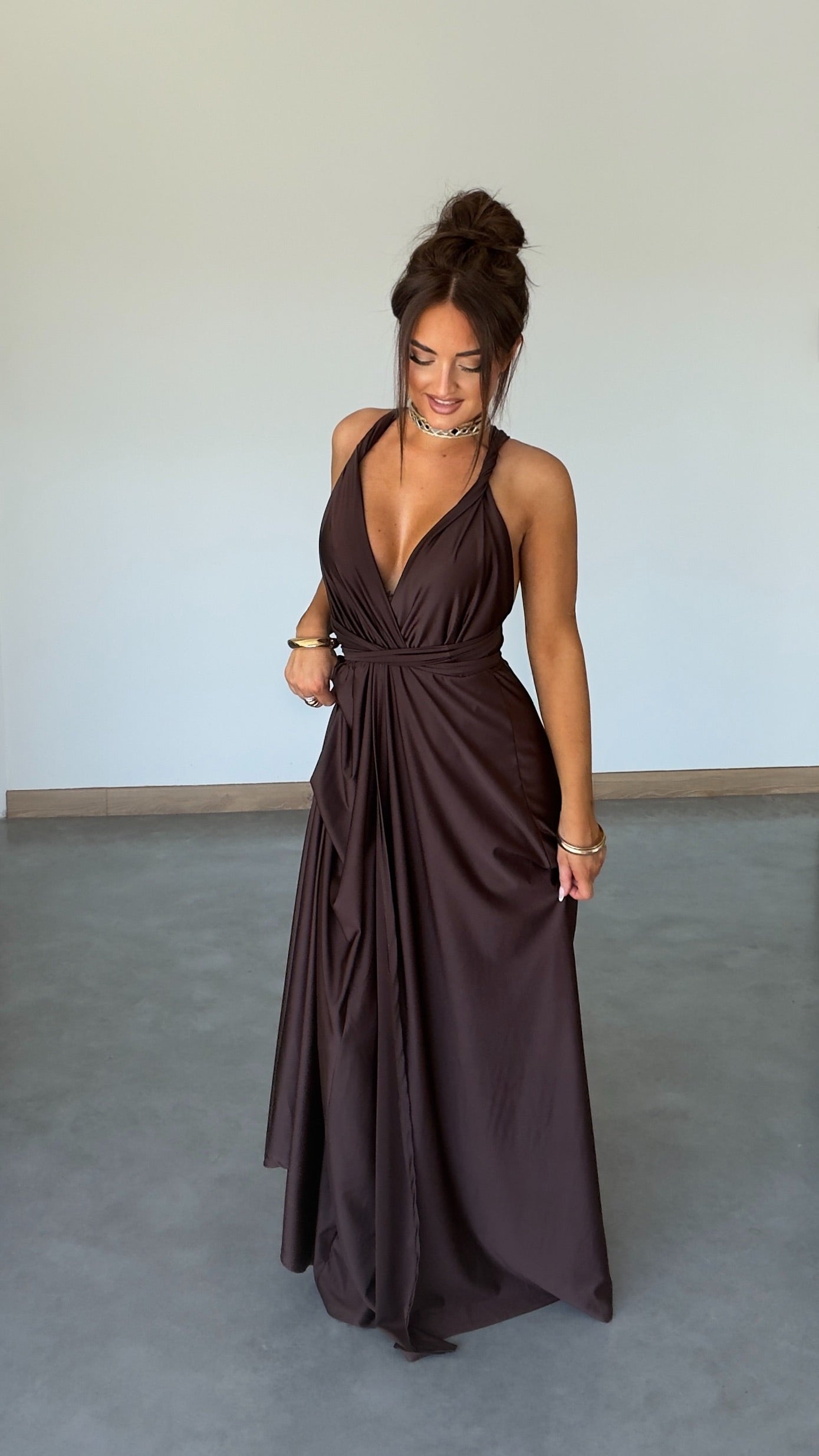 PRÉCOMMANDE Robe modulable - chocolat (livraison dans 2 semaines)