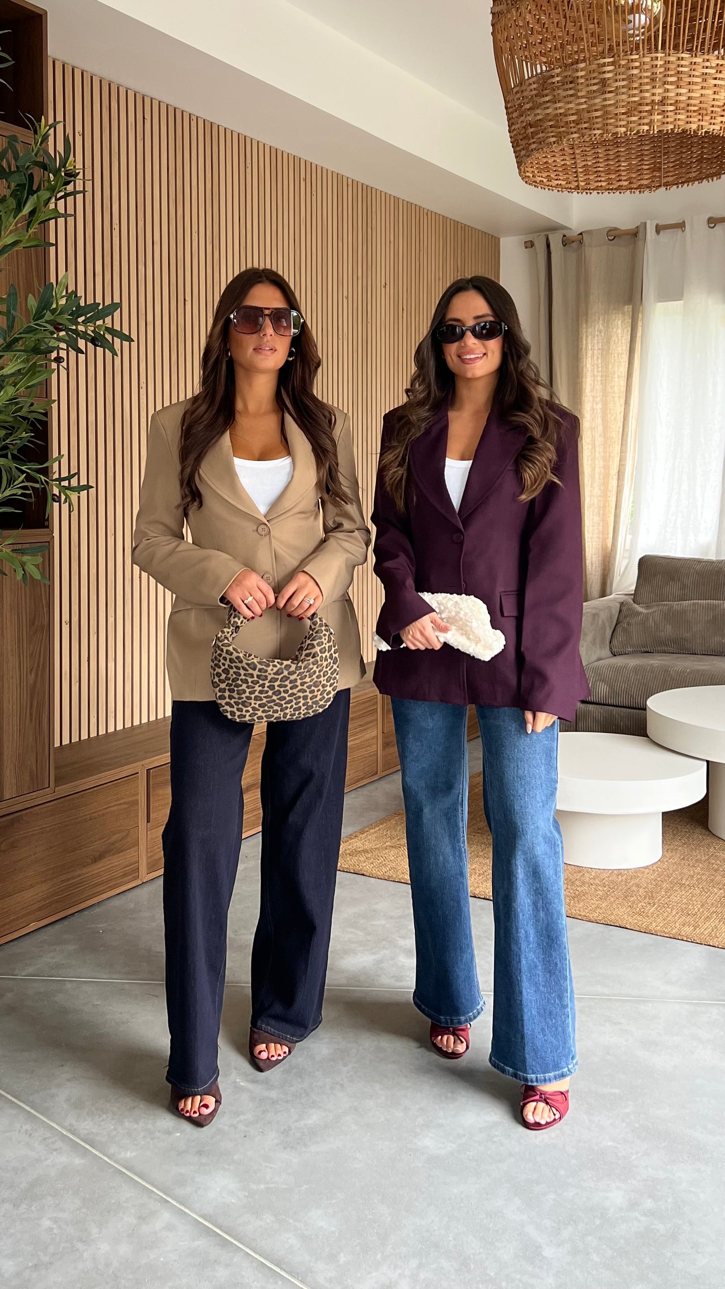 Blazer cintré - prune