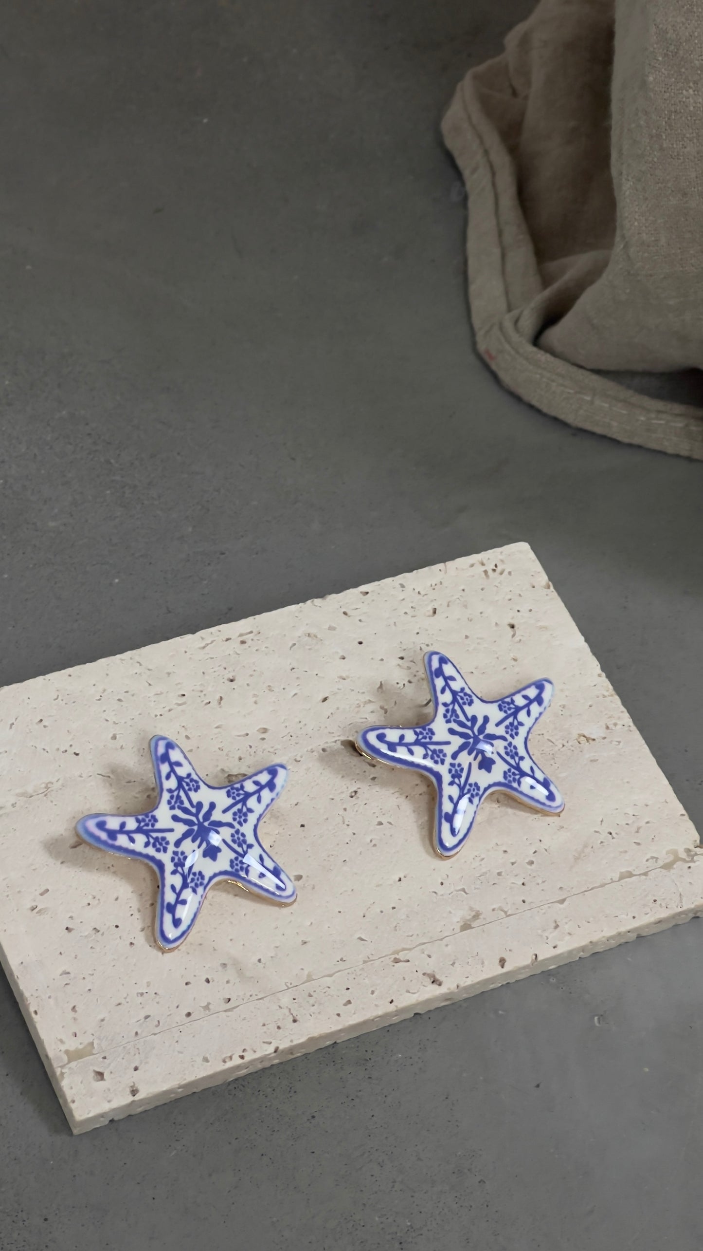 Boucles d’oreilles étoiles - bleu