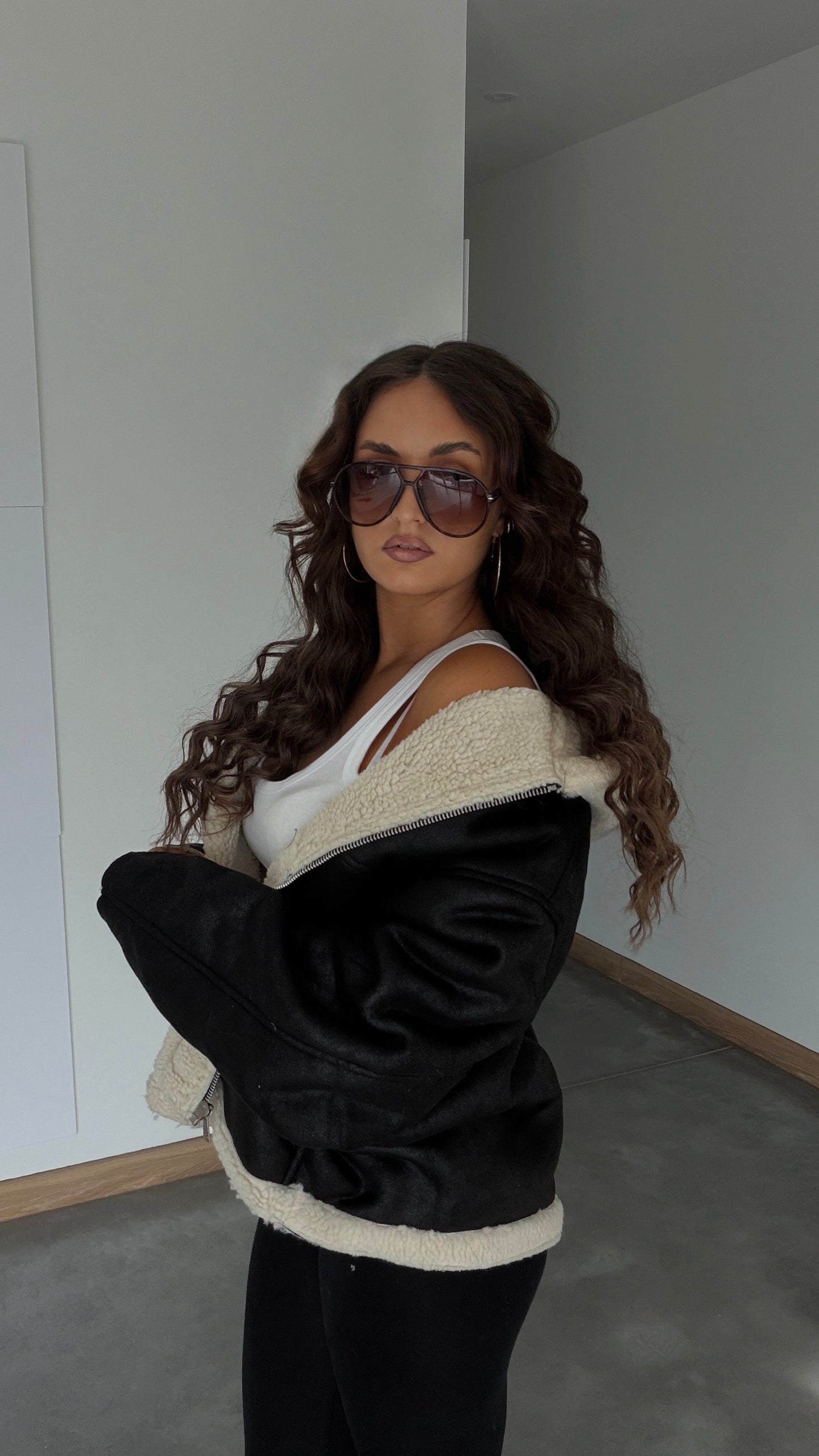 Manteau cocooning - noir