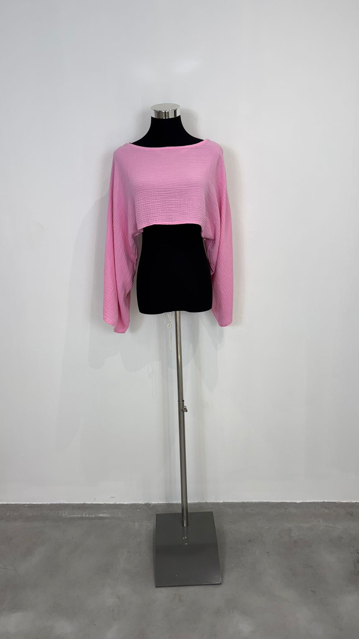 Haut gaze de coton rose