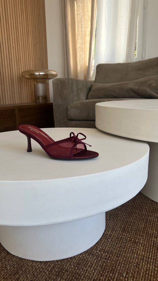 Talons noeuds - bordeaux