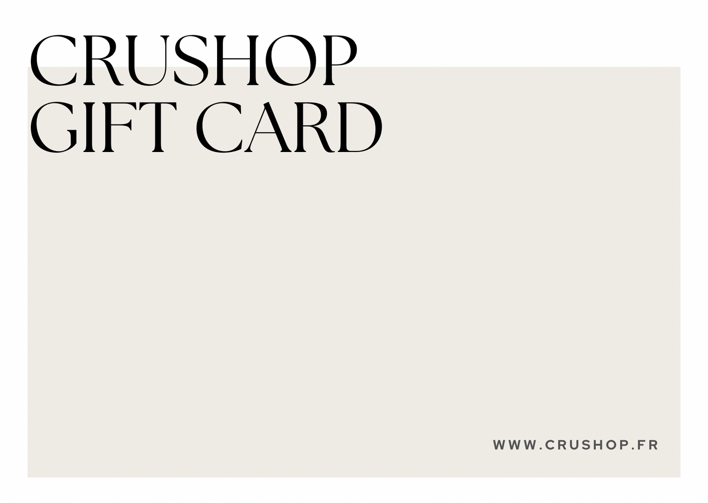 Carte cadeau