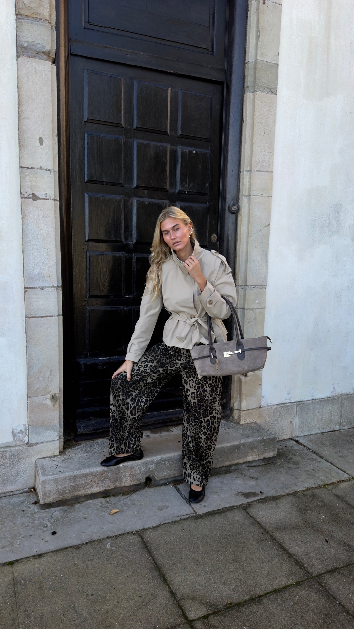 Sac bicolore - taupe