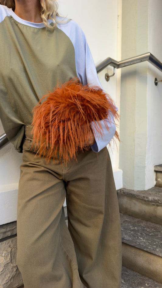 Sac froufrou - brique