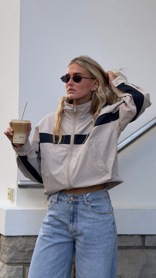 Veste bicolore - taupe